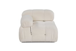 Atelier Del Sofa Sofá 1 Plaza Beige 95x95x75 cm